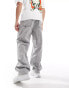 Weekday Galaxy loose fit baggy jeans in grey wash