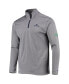 Men's Gray Notre Dame Fighting Irish Victory Quarter-Zip Jacket