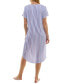 Women's Short-Sleeve V-Neck Sleep Dress