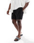 Tommy Hilfiger Essential Big & Tall medium drawstring swim short in black