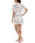 Miken 261922 Women Juniors' Clay Tropical Printed Wrap Cover-Up Dress Size Small