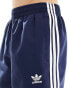 adidas Originals trefoil three stripe swim shorts in navy