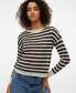 Women's Spring Striped Crochet Pullover Sweater