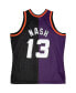 Men's Steve Nash Purple, Black Phoenix Suns Big and Tall Hardwood Classics 1996-97 Split Swingman Jersey