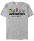 Marvel Men's Comic Collection Kawaii Avengers Assemble Short Sleeve T-Shirt