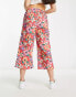 ASOS MADE IN KENYA pull on trousers in rose print