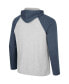 Men's Heather Gray Penn State Nittany Lions Hasta La Vista Raglan Hoodie Long Sleeve T-shirt