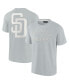 Men's and Women's Gray San Diego Padres Super Soft Short Sleeve T-shirt