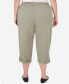 Plus Size Tuscan Sunset Pull-On Capri Pant