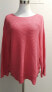 Charter Club Women's Scoop Neck Sweater Embellished Button Hem Pink XS