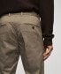 Men's Slim-Fit Cotton Pleated Pants