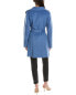 Tahari Ella Wool-Blend Overcoat Women's Blue M