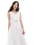 Closet London cut-out midaxi dress in ivory