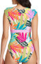 Bleu Rod Beattie MULTI Wild at Heart Cap Sleeve Mio One-Piece Swimsuit US 14