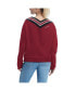 Women's Cardinal Arizona Cardinals Heidi V-Neck Pullover Sweatshirt