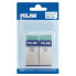 MILAN Blister Pack 2 Nata® Artist Erasers In Colour With Carton Sleeve