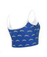 Women's Royal Los Angeles Chargers Gauge Lounge Bralette