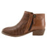 Softwalk Rimini Perf S2315-215 Womens Brown Extra Wide Ankle & Booties Boots