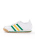 adidas Originals K 74 trainers in white and yellow