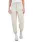 Juniors' High-Rise Zip-Fly Cargo Joggers