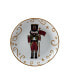 Holiday Magic Nutcracker 4 Piece Dessert Plate Set