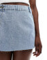 Pimkie denim wrap skort in light blue wash