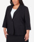 Plus Size Classic Fit Blazer Jacket