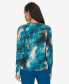 Women's Printed Keyhole Blouse