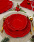 Perlette Red Salad Plates, Set of 4