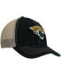 Men's Black, Natural Jacksonville Jaguars Trawler Trucker Clean Up Snapback Hat