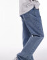 Topman straight jeans in summer light wash tinted blue