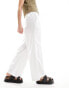 Barbour linen trousers in white