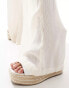 Southbeach oversized beach trousers in cream