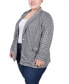 Plus Size Long Sleeve Ponte Jacket