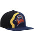 Men's Navy Golden State Warriors Hardwood Classics Retroline Snapback Hat