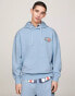 Tommy Jeans Pullover Hoodie in Blue Grey