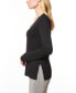 Women's V-Neck Wide-Hem Wide-Cuff Sweater