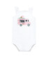 Baby Girls Cotton Sleeveless Bodysuits Ice Cream Truck