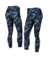 Women's College Navy Seattle Seahawks Breakthrough Allover Print Leggings