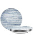 Colorwave Weave Set Of 4 Accent Plates, 8.25"