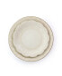 Sophie Embossed Scalloped 16 Piece Stoneware Dinnerware Set, Service for 4