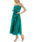 Women's Printed Pleated Gown