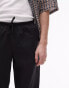 Topman loose trousers in black