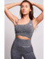 Женский бюстгальтер Twill Active Chinella Recycled Asymmetric Sports Bra Grey Marl