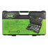 JBM Tool case with 3/4´´ 12 edges zinc plated 21 pieces