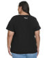 Plus Size Embellished Script T-Shirt, Created for Macy's