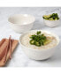 3 Piece Medici Embossed White Bowl Set - 8", 7" 5"