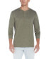 Men's Long Sleeve Brushed Jersey Henley T-shirt