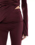 ASOS DESIGN slinky trouser co ord in wine