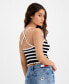 Women's Crochet Striped Tank Top